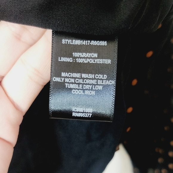 Sanctuary Spice of Life mini polka-dot ruffled long sleeve blouse size small - Picture 4 of 6